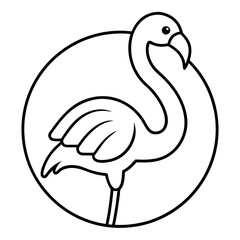 illustration of a Flappy Flamingo bird