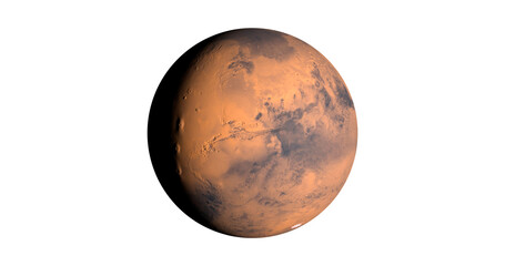 Mars planet space view