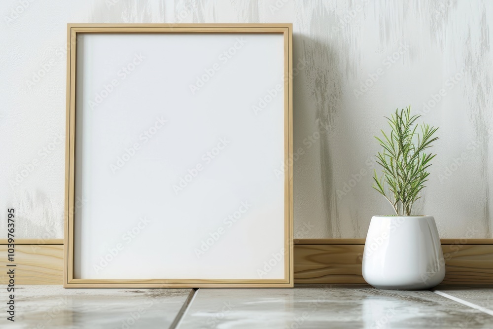 Canvas Prints Minimalist frame with potted plant