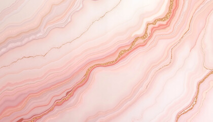 Elegant pink marble texture with gold veins