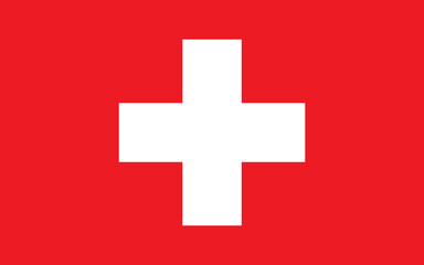Obraz premium National flag of Switzerland. Vector illustration.
