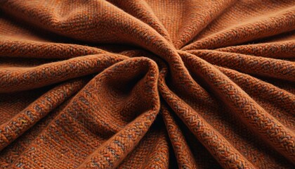 A heavy wool blend fabric arranged casually, showcasing its warmth and softness, ideal for winter coats and blankets, Generative AI