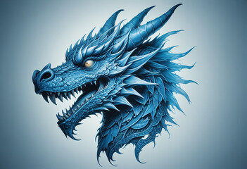 a photo of dragon with horror look generative AI