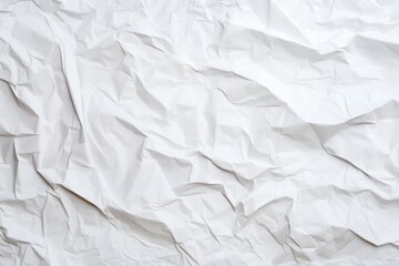 Fototapeta premium Paper white backgrounds crumpled.