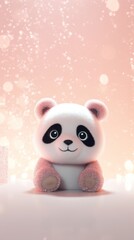 Obraz premium Chubby panda animal wildlife mammal.