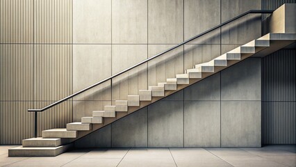 Fototapeta premium Abstract Geometric Stairs Logo for Premium Real Estate Finance - Minimalist Steps Symbol Design