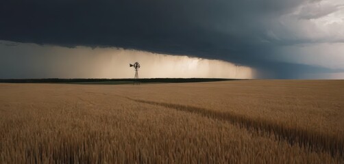 Fototapeta premium large field of wheat_1
