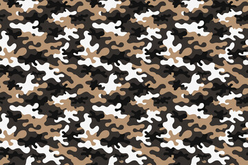 迷彩柄のシームレスパターン背景