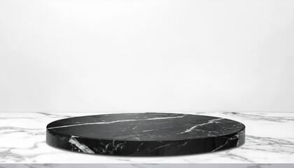 黒い大理石のステージ背景