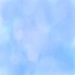 Abstract brush painted watercolor background with blue colors. Watercolor gradient painted background.