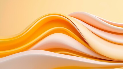 Naklejka premium The image shows a abstract background with orange and white wavy lines.