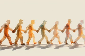 Fototapeta premium Teamwork concept human togetherness recreation.