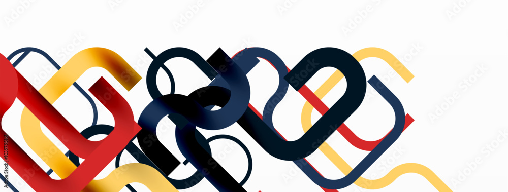 Poster wave lines minimal abstract background