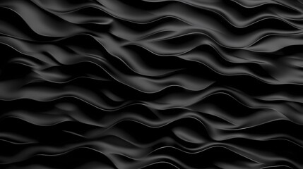 Fototapeta premium A black background with flowing wave-like patterns.