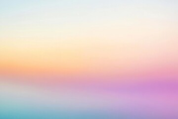 Obraz premium Pastel white gradient background outdoors horizon rainbow.
