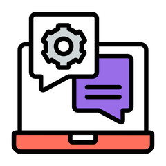 Premium download icon of support chat

