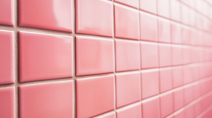 Pink tile wall texture for bathroom decor.