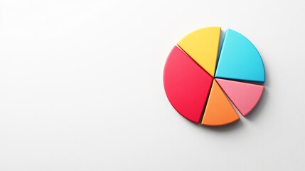 Fototapeta premium Colorful Pie Chart for Data Visualization
