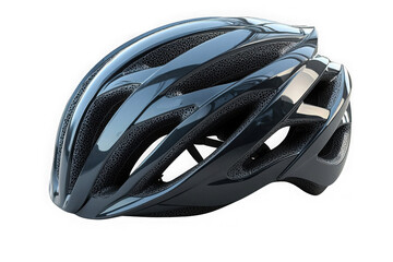 Fototapeta premium Grey Bicycle Helmet isolated on transparent background, png file, no background png file