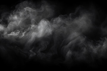 Fog on black background