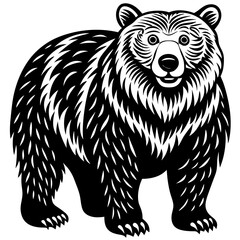 Fototapeta premium illustration of a bear