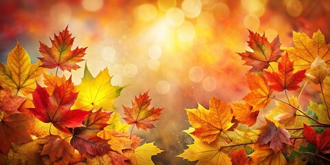 Fototapeta premium Autumn Leaf Double Exposure Photography for Seasonal Content and Custom Messages