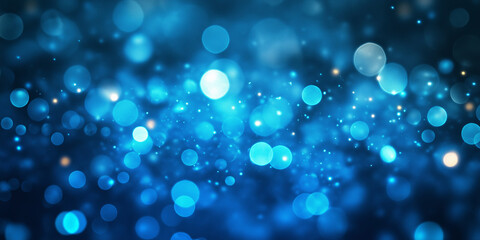 blue light and glow bokeh background