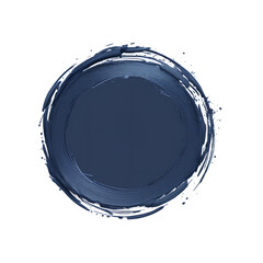 Navy, hand drawn colored circles with place for your text isolated on white background