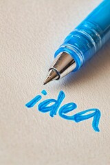 Fototapeta premium A pen writing the word 