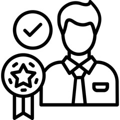 Obraz premium Best Employee Icon