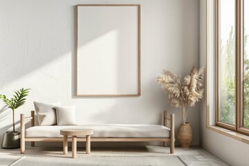 Frame on wall furniture room indoors.