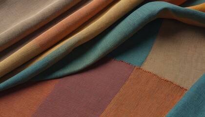 A textured canvas fabric laid out flat, emphasizing its strength and versatility for arts and crafts projects, Generative AI