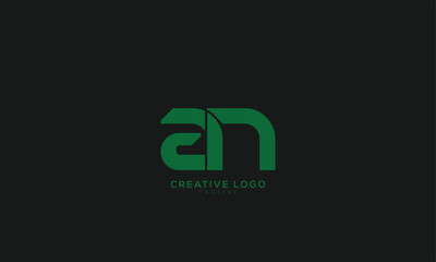 AN Abstract initial monogram letter alphabet logo design