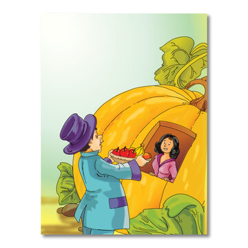 Nursery rhyme Peter, Peter, Pumpkin, eater