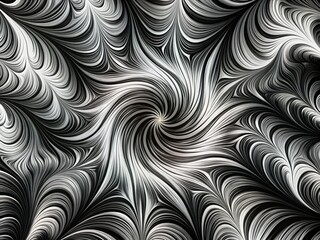 Obraz premium Black and White Abstract Transition Pattern for Motion Backgrounds and Jersey Designs