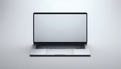 Laptop on a white background