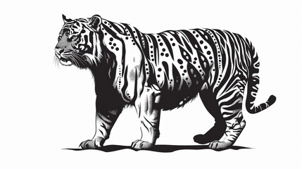 Fototapeta premium tiger vector illustration