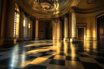 Fototapeta premium State Capitol of America in Sacramento, California. Beautiful Architecture and Symbol of Authority