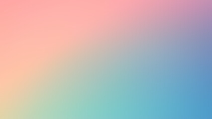Fototapeta premium Colorful pastel gradient background with a soft, blurred background, smooth gradient, light blue and pink colors, flat design style,.