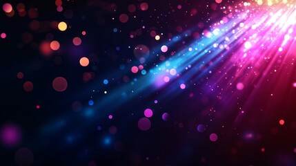 Fototapeta premium Soft-focus abstract light burst, bokeh in close-up, blurred glowing textures, dreamlike glowing composition