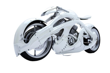 Advanced Self Futuristic Bike with Autonomous Capabilities Isolated on Transparent Background