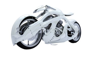 Advanced Self Futuristic Bike with Autonomous Capabilities Isolated on Transparent Background