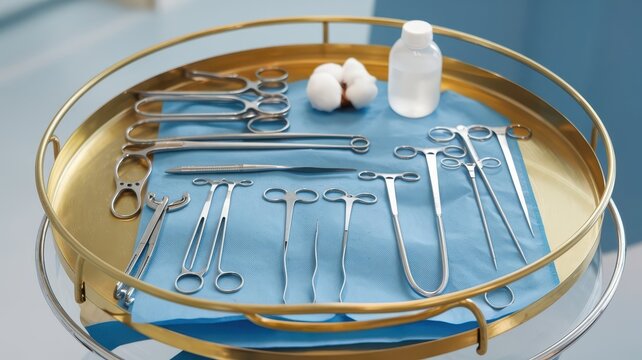 Comprehensive Collection of Surgical Instruments for Every Procedure Essential Surgical Tools Kit Professional Health Care Scalpels Retractors For Surgery Background