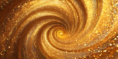 Golden Spiral Abstract Texture Close-Up