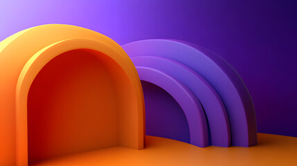 Obraz premium Abstract minimalist background design, 3d render