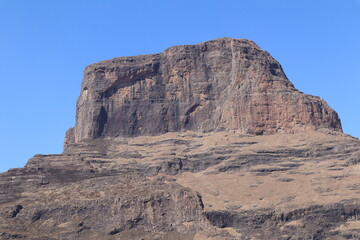 Fototapeta premium Sentinel Peak as a part of the Amphitheatre in Royal Natal National Park, Drakensberg, South Africa
