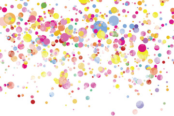 Light multicolor background, colorful vector texture with circles. Splash effect banner. Glitter silver dot abstract illustration with blurred drops of rain. Pattern for web page, banner,poster, card