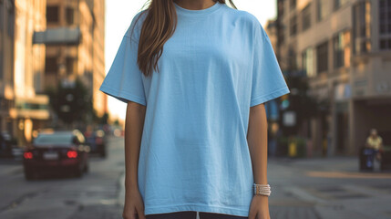 Obraz premium MOCKUP of a plain BLANK T SHIRT 