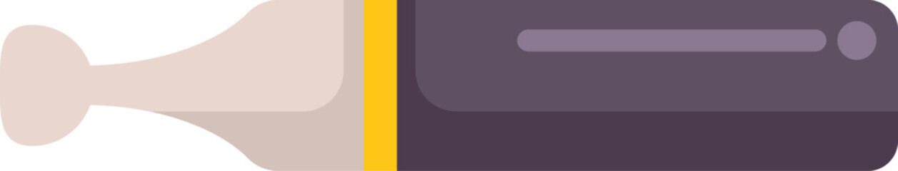 Obraz premium Modern electronic cigarette with a cartridge containing a nicotine containing liquid for vaping