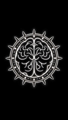 Obraz premium psychology emblem isolated with white highlights, png